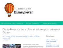 Tablet Screenshot of disneyfever.be